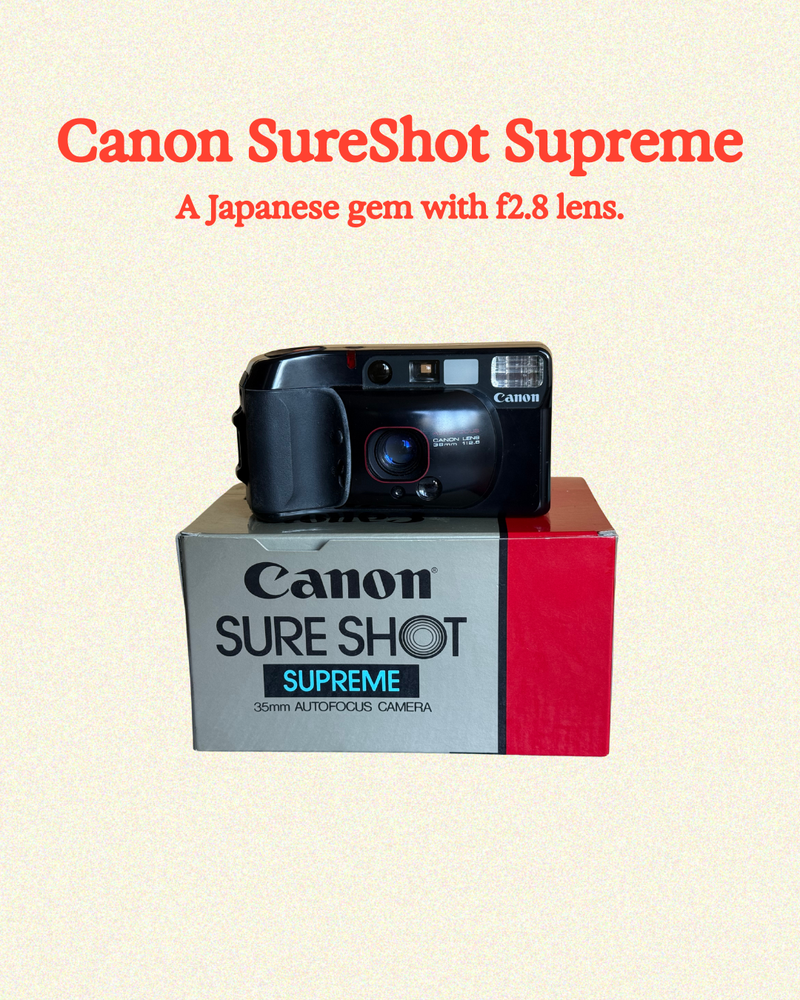 Canon Sureshot Supreme - Starter Kit incl. Film + Dev + Scan + Prints