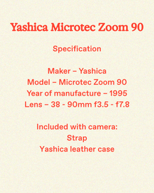 Yashica Microtec Zoom 90 - Starter Kit incl. Film + Dev + Scan + Prints
